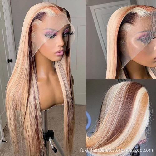 Foxen Body Wave Hd Lace Front Wig Pre Pluck Highlight Human Hair Preplucked Closure Wigs For Women Transparent Lace Frontal Wig